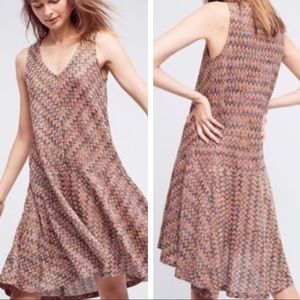 Anthropologie Maeve Westwater Chevron Knit Dress